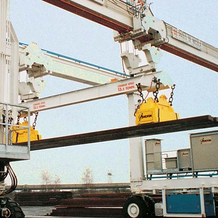 Gantry and overhead crane rectangular magnet